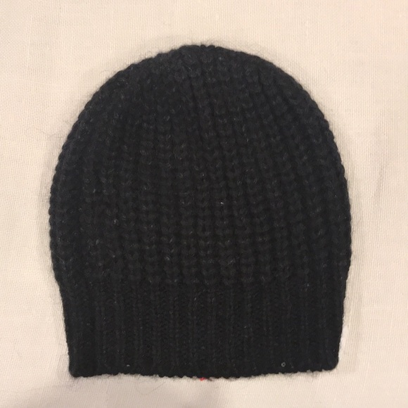 NEW Zadig & Voltaire sequin black knit hat- unisex - Picture 3 of 7